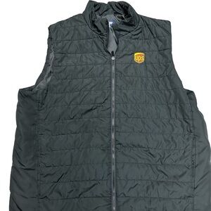 Black UPS Quilted Vest Size XL
